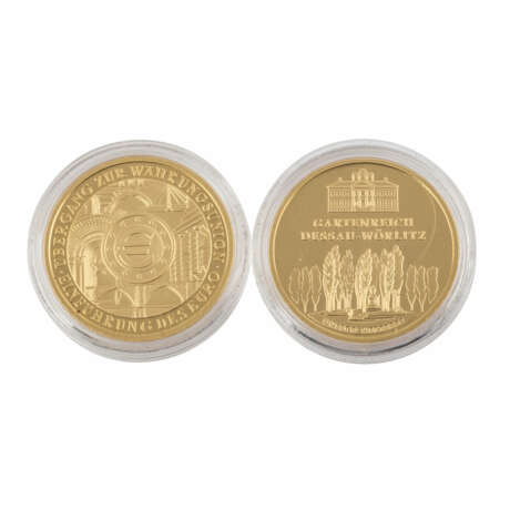 BRD/GOLD - 2 x 100 Euro in Gold zu je 1/2 Unze, - фото 2