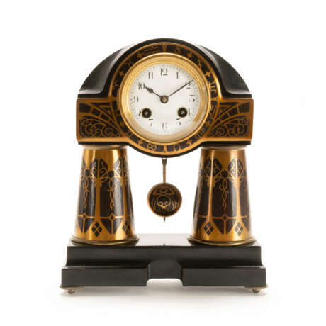 Erhard und Söhne Jugendstil-Kaminuhr<br>Erhard and Sons Art Nouveau mantel clock - фото 1
