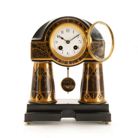 Erhard und Söhne Jugendstil-Kaminuhr<br>Erhard and Sons Art Nouveau mantel clock - photo 3