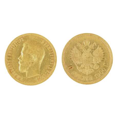 Pi&egrave;ce d&amp;39;or 10 roubles 1900. Gold At the turn of 19th -20th century - Foto 1