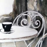 Два черных кофе Paper Pastel Modern art фигуратив Россия Томск 2024 - photo 5