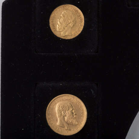 Dt. Kaiserreich - Sammlung in Gold mit 32 Münzen, - photo 2