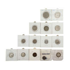 11 Kleinmünzen und 1 x Württemberg-Teck -