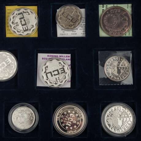 ECU collection - velvet box with 26 coins, - photo 4