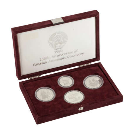 Russland-Set "250th Anniversary of Russian American Discovery 1990" - - Foto 1