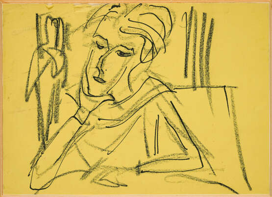 Ernst Ludwig Kirchner. Mann mit aufgestütztem Arm - фото 1