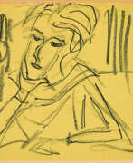 Ernst Ludwig Kirchner. Ernst Ludwig Kirchner. Mann mit aufgestütztem Arm