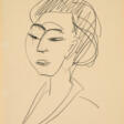 Ernst Ludwig Kirchner. Porträt eines jungen Mädchens mit Schalkragen (Porträt Erna) - Prix ​​des enchères