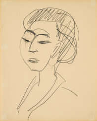 Ernst Ludwig Kirchner. Porträt eines jungen Mädchens mit Schalkragen (Porträt Erna)