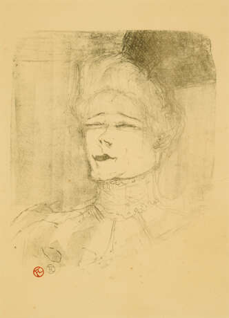 Henri de Toulouse-Lautrec. Jeanne Granier (Aus: Portraits d'Acteurs et d'Actrices, Treize Lithographies) - Foto 1
