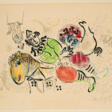 Marc Chagall. Le cirque ambulant - Marchandises aux enchères