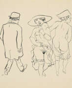 Lithographie offset. George Grosz. Promenade (From: Ecce Homo)