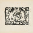 Otto Mueller. Ein sitzendes und ein kniendes Mädchen unter Blättern - Auktionsware
