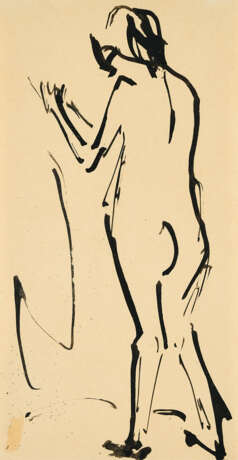 Ernst Ludwig Kirchner. Weiblicher Rückenakt - Foto 1