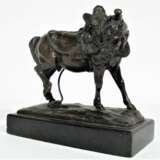 Cheval De Trait Harnach&eacute; De Th&eacute;odore GECHTER (1796-1844) Bronze 19th century - Foto 4