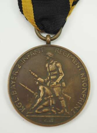 Bayern: Jubiläumsmedaille an das 2. Infanterie-Regiment Kronprinz 1932. - фото 1