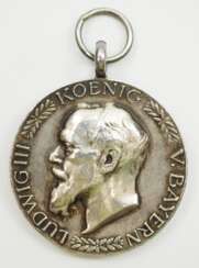 Bayern: Bürgermeister Medaille, König Ludwig III. - Untermässing.