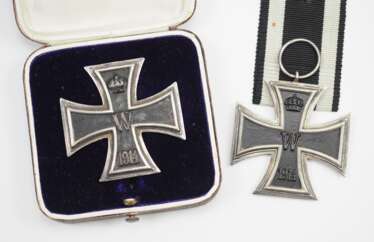 Preussen: Eisernes Kreuz, 1914, 1. Klasse, im Etui - KO.