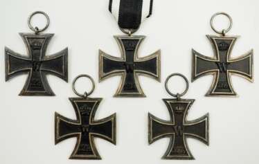 Preussen: Eisernes Kreuz, 1914, 2. Klasse - 5 Exemplare.