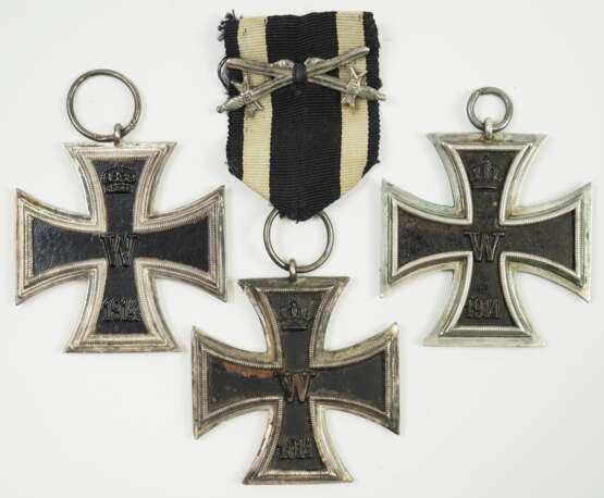 Preussen: Eisernes Kreuz, 1914, 2. Klasse - 3 Exemplare. - Foto 1