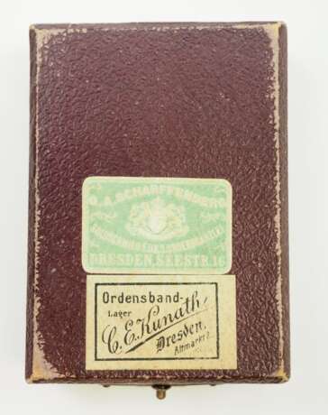 Sachsen: Albrechtskreuz, 2. Form (1911-1918), im Etui. - Foto 5