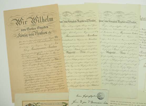 Dr. jur. Ludwig Bassermann-Jordan: Patente als Offizier im 1. Badischen Leib-Dragoner-Regiment No. 20. - Foto 2