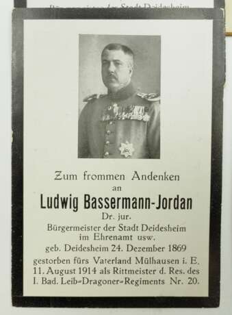 Dr. jur. Ludwig Bassermann-Jordan: Foto Lot. - Foto 2