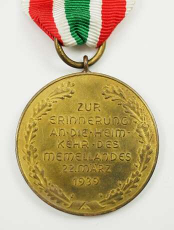 Medaille zur Erinnerung an die Heimkehr des Memellandes. - photo 3