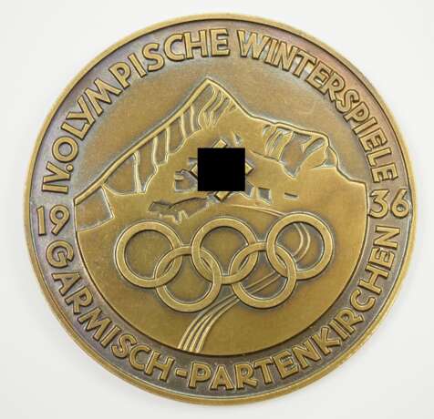 Medaille auf die IV. Olympischen Winterspiele 1936 in Garmisch-Partenkirchen. - фото 1