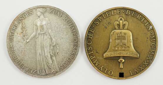 Olympische Spiele 1936: Silber und Bronze Medaille. - photo 2