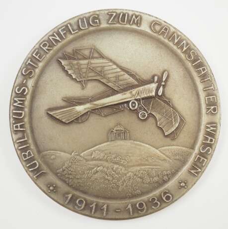DLV: Medaille auf den Jubiläums-Sternflug zum Cannstatter Wasen 1936 - Ortsgruppe Stuttgart des DLV. - Foto 1