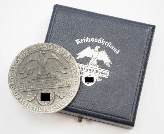 Reichsnährstand: Medaille 2. Preis für hervorragende Leistungen, Stuttgart 1939, auf der Reichsausstellung des deutschen Gartenbaues, im Etui. - Foto 1