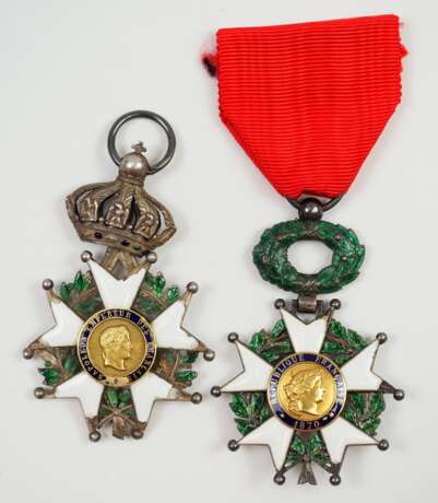 Frankreich: Orden der Ehrenlegion, Ritterkreuz - 2 Exemplare. - Foto 1