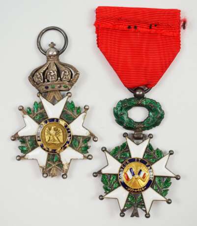 Frankreich: Orden der Ehrenlegion, Ritterkreuz - 2 Exemplare. - Foto 2
