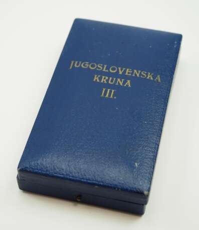 Jugoslawien: Orden der Jugoslawischen Krone, Komturkreuz, im Etui. - photo 4