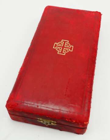 Vatikan: Ritterorden vom heiligen Grab zu Jerusalem, 4. Modell (seit 1904), Großkreuz Satz Etui. - Foto 1