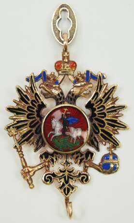 Russland: Kaiserlicher Orden des hl. Apostel Andreas des Erstberufenen, 2. Modell (1857-1917), Doppeladler Kollanen Glied. - photo 1