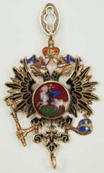 Russland: Kaiserlicher Orden des hl. Apostel Andreas des Erstberufenen, 2. Modell (1857-1917), Doppeladler Kollanen Glied.