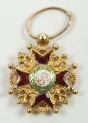 Russland: Kaiserlicher und Königlicher Orden vom heiligen Stanislaus, 2. Modell, 2. Typ (ca. 1841-1917), Kreuz Miniatur.