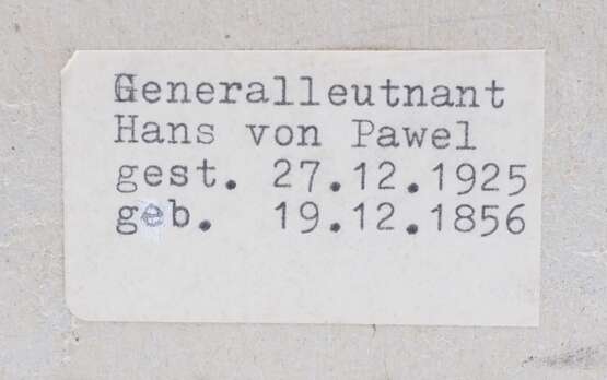 Sachsen: Dokumenten- und Fotonachlass des Generalleutnant Hans von Pawel. - фото 2