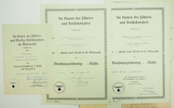 Urkundennachlass des Oberstarzt u. Chefarzt LW-Lazarett Andernach / leitender San.Offz. Luftgaustab z.b.V. Kreta - OU Hitler / Göring / v. Blomberg. - Foto 6