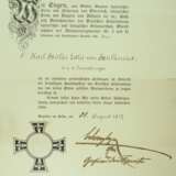 Österreich: Urkunden eines Generalmajor und Divisionskommandant des Wiener Dragoner Regiment No. 3 / Ulanen Regiment No. 3. - фото 1
