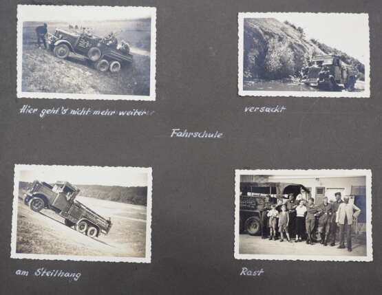 Luftwaffe: Fotoalbum eines Unteroffiziers im Flak-Regiment 3. - Foto 1