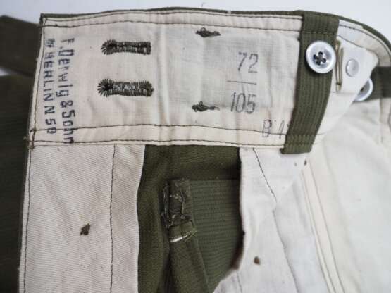 Wehrmacht: Stiefelhose zur Tropenuniform - Kammerstück. - photo 3