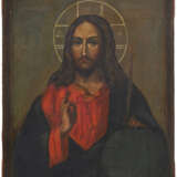 Christus Pantokrator mit vergoldetem Silberoklad - Foto 2