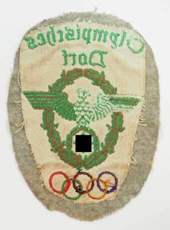 Olympiade 1936: Ärmelabzeichen der Polizei des Olympischen Dorfes. - Foto 2