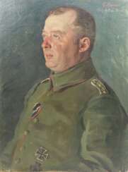 Redeker, Gustav: Bruststück eines Hauptmann des Feldartillerie-Regiment Nr. 62 vor Reims März 1915.