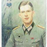 Wehrmacht: Gemälde eines Artillerie-Offiziers. - photo 2