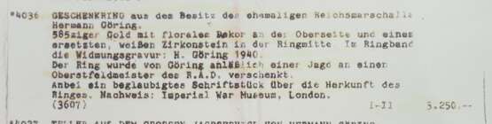 Geschenkring des Reichsmarschall Hermann Göring. - photo 4