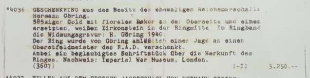 Geschenkring des Reichsmarschall Hermann Göring. - photo 4